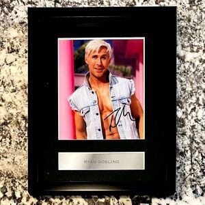 NWT Framed, Signed Photo of Ryan Gosling as Character Ken from the BARBIE Movie